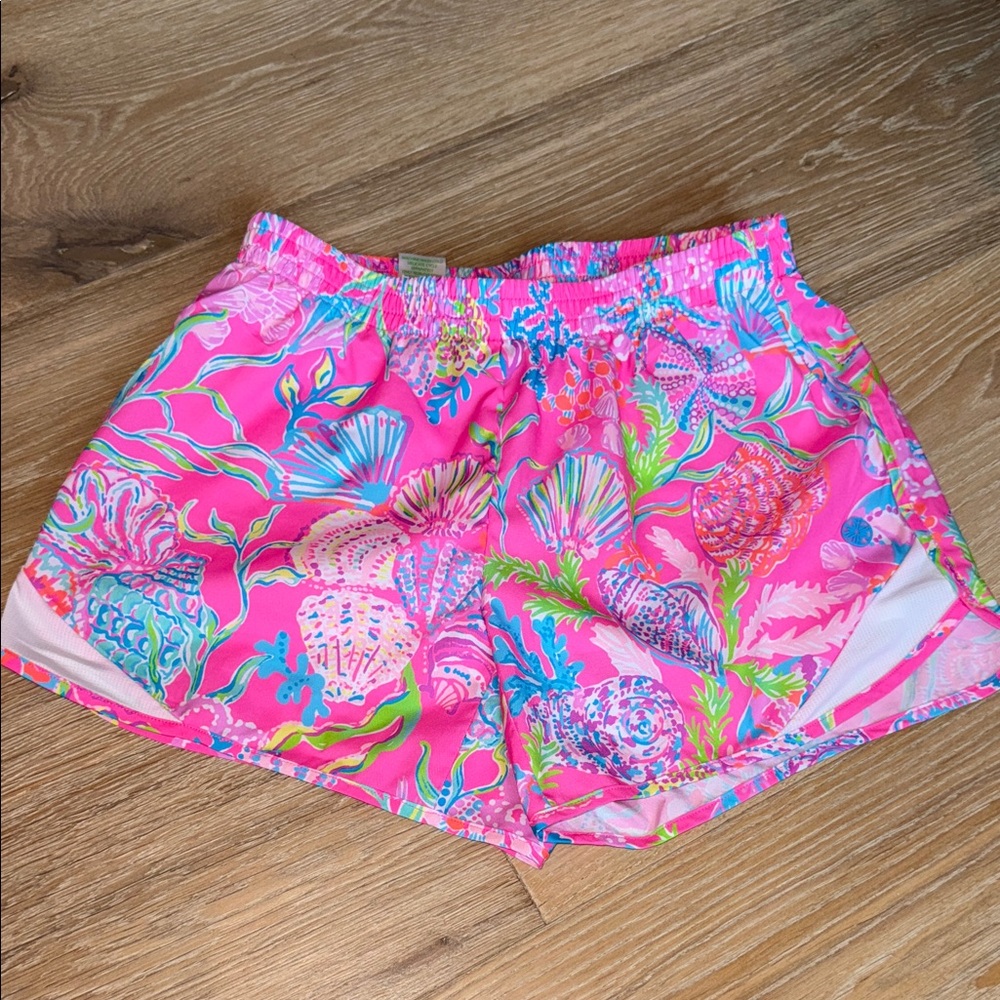 Vibrant Pink Patterned Women's Shorts